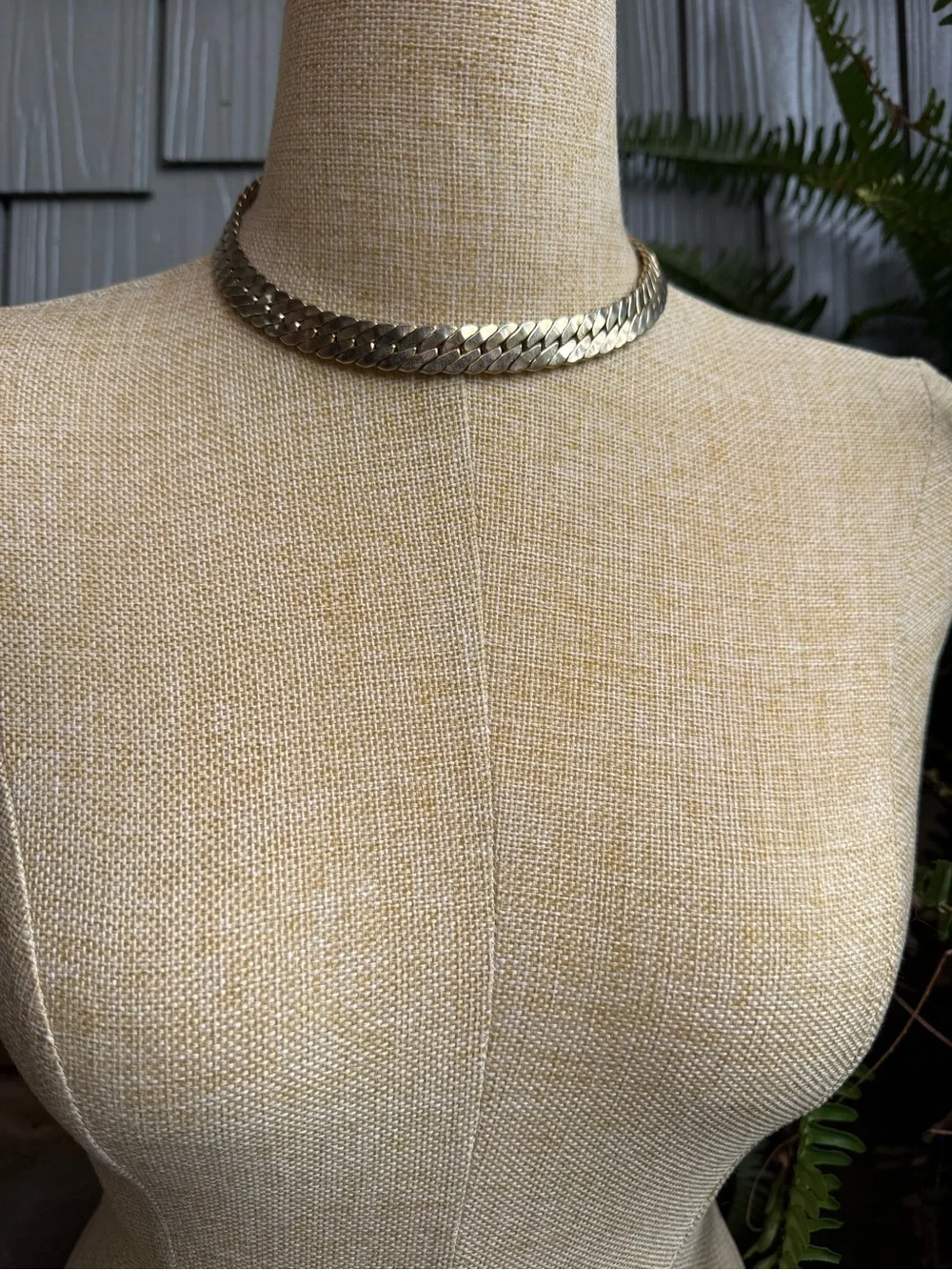 New🌟Free People-Gold Herringbone Choker Necklace - Women Jewelry